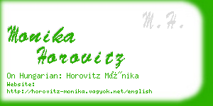 monika horovitz business card